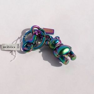 Coach Teddy Bear Keychain